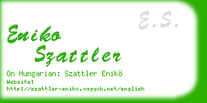 eniko szattler business card